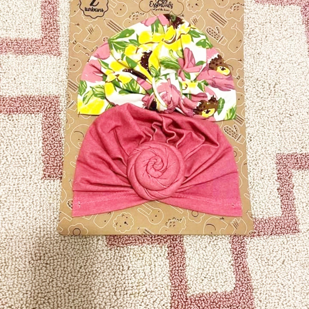 🌸3 for $12 🌸Baby Turban Hats Set. NWT.